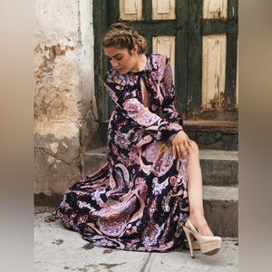 Express Paisley Long Dress